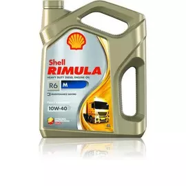 Моторное масло SHELL Rimula R6 M 10W-40 синтетическое 4л