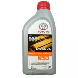 Моторное масло TOYOTA 0W20 ENGINE OIL синтетическое 1л