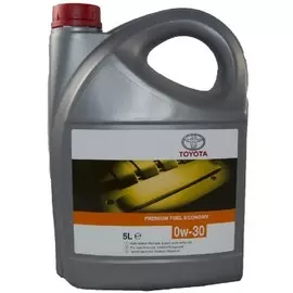 Моторное масло TOYOTA ENGINE OIL PREMIUM FUEL ECONOMY 0W30 синтетическое 5л