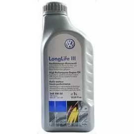 Моторное масло VAG Longlife III 5W30 синтетическое 1л