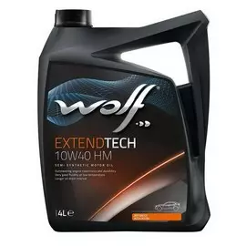 Моторное масло Wolf Extendtech HM 10W40 полусинтетическое 4л