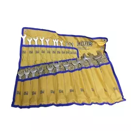 Набор ключей HELFER комбинированных 6-19,21,22,24,27,30 в сумке 22 предмета