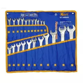 Набор ключей комбинированных KRAFT 22 предмета 6-32 в сумке