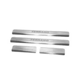 Накладки порогов Rival для Nissan Terrano 2014-г. 4 шт
