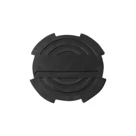 Опора резиновая с отбортовкой для подкатных домкратов, O-116 мм, Н-18 мм (Ombra) OHT1003