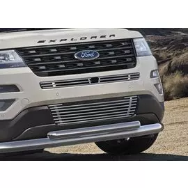 Решетка бампера верхняя Rival для Ford Explorer 2015-г.