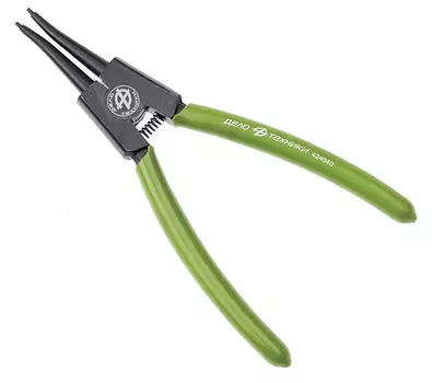 Съемник стопорных колец наружных (на разжим) 160мм прямой носик (ДелоТехники)