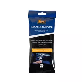 Салфетки влажные для обивки салона 30шт (KRAFT)
