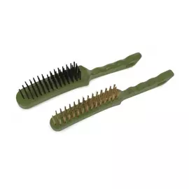 Щетка Дело Техники металлическая 4-рядная стальная щетина пластиковая ручка