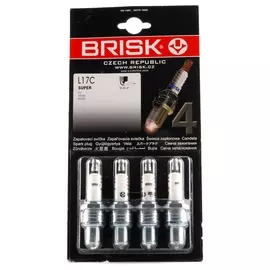 Свеча зажигания для а/м Газ Brisk L17C Super (4шт) в блистере