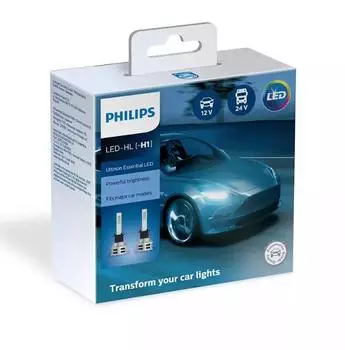 Светодиод H1 12V/24V LED 6500K Ultinon Essential LED (к.уп.2 шт.) (PHILIPS)