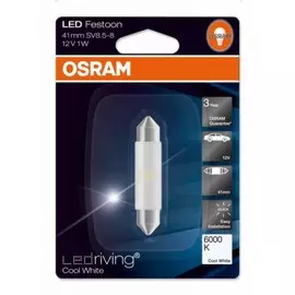 Светодиодная лампа OSRAM LEDriving – Standard C5W 12V 0,5W 6000К белая