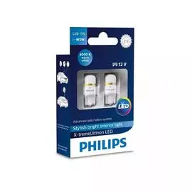 Светодиодная лампа Philips X-tremeVision LED T10 12V 0,8W 4000К белая