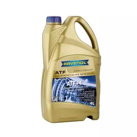 Трансмиссионное масло RAVENOL ATF+4 FLUID Синтетическое 4 л