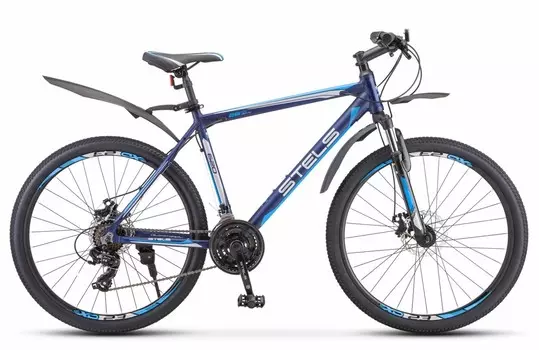 Велосипед горный 26" STELS Navigator-620 MD 26 (21 ск, рама алюм17") темно-синий