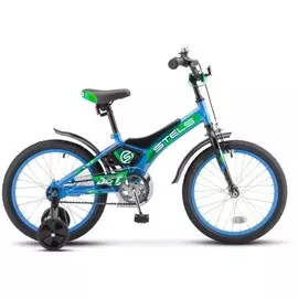 Велосипед STELS Jet 18" 10" Голубой/зеленый Z010
