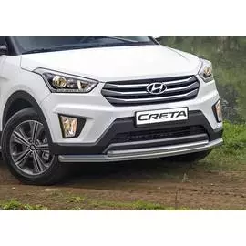 Защита переднего бампера Rival для Hyundai Creta 2016-г.