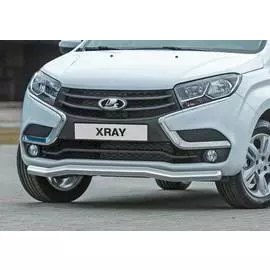 Защита переднего бампера Rival для Lada X-Ray 2015-г.