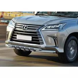 Защита переднего бампера Rival для Lexus LX 2015-г.