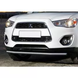 Защита переднего бампера Rival для Mitsubishi ASX 2010-2013-2015г.