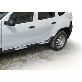 Защита порогов Rival для Nissan Terrano 2014-, Renault Duster 2011-г.