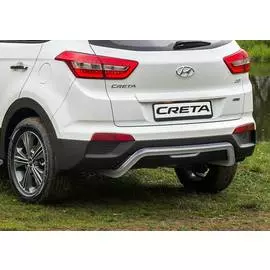 Защита заднего бампера Rival для Hyundai Creta 2016-г.