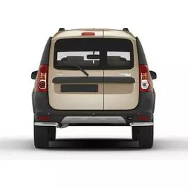 Защита заднего бампера Rival для Lada Largus Cross 2014-г.