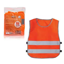 Жилет детский со световозвращающими полосами Airline 30-34 (58х51 см) оранжевый