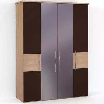 Четырехдверный шкаф с зеркалом ASTI AS1213.6