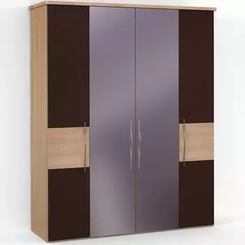 Четырехдверный шкаф с зеркалом ASTI AS1218.6