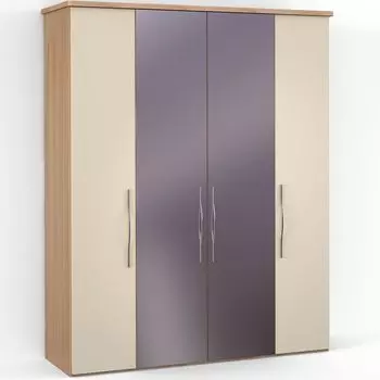 Четырехдверный шкаф с зеркалом ASTI AS1218.7