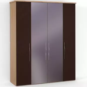 Четырехдверный шкаф с зеркалом ASTI AS1218.8