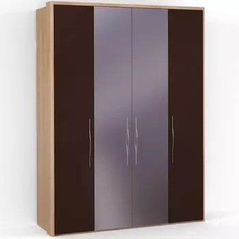 Четырехдверный шкаф с зеркалом ASTI AS1513.8