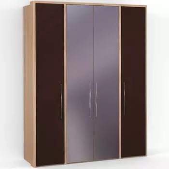 Четырехдверный шкаф с зеркалом ASTI AS1514.8