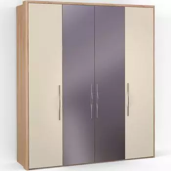 Четырехдверный шкаф с зеркалом ASTI AS1516.7