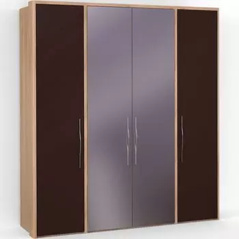 Четырехдверный шкаф с зеркалом ASTI AS1517.8