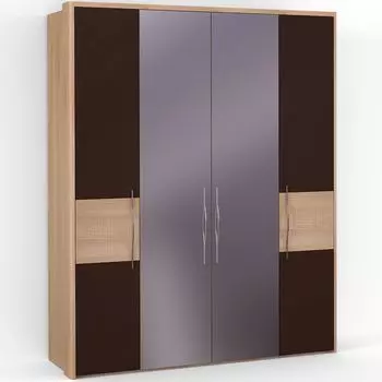 Четырехдверный шкаф с зеркалом ASTI AS1518.6