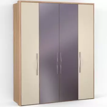 Четырехдверный шкаф с зеркалом ASTI AS1518.7