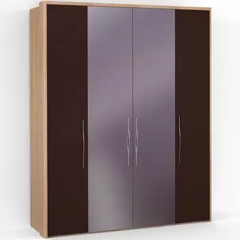 Четырехдверный шкаф с зеркалом ASTI AS1518.8