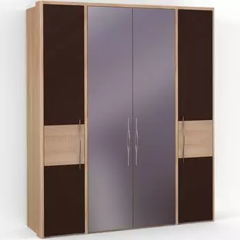 Четырехдверный шкаф с зеркалом ASTI AS1519.6