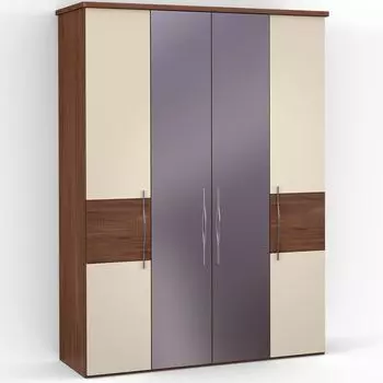 Четырехдверный шкаф с зеркалом ASTI AS2213.5