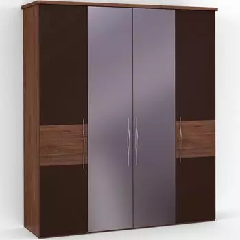 Четырехдверный шкаф с зеркалом ASTI AS2216.6