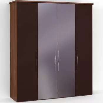 Четырехдверный шкаф с зеркалом ASTI AS2216.8