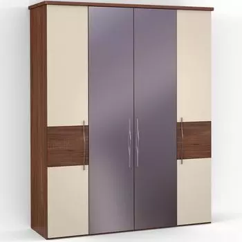 Четырехдверный шкаф с зеркалом ASTI AS2218.5