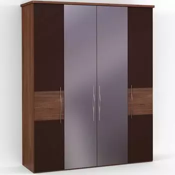 Четырехдверный шкаф с зеркалом ASTI AS2218.6