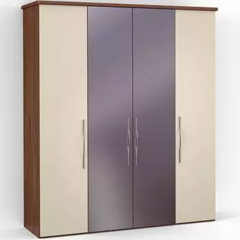 Четырехдверный шкаф с зеркалом ASTI AS2218.7