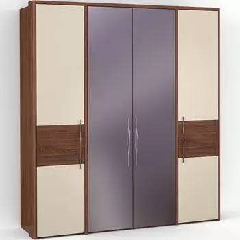 Четырехдверный шкаф с зеркалом ASTI AS2517.5