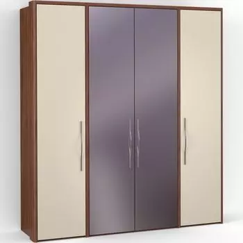 Четырехдверный шкаф с зеркалом ASTI AS2517.7