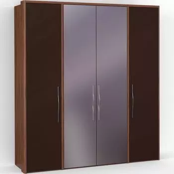 Четырехдверный шкаф с зеркалом ASTI AS2517.8