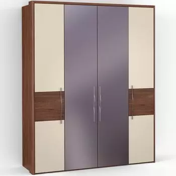 Четырехдверный шкаф с зеркалом ASTI AS2518.5